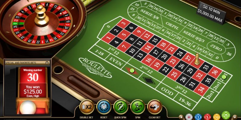 Roulette cung cấp nhiều cửa cược để người chơi lựa chọn